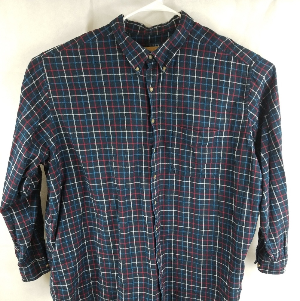 Harbor Bay Long Sleeve Plaid Flannel Shirt